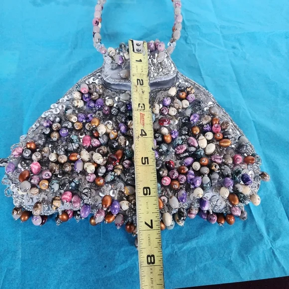 Beaded Multicolor Handbag - Picture 8 of 10